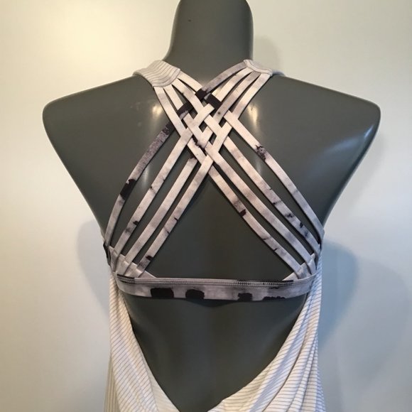 Lululemon Wild Tank White / Ghost Weave White Black - Picture 4 of 15